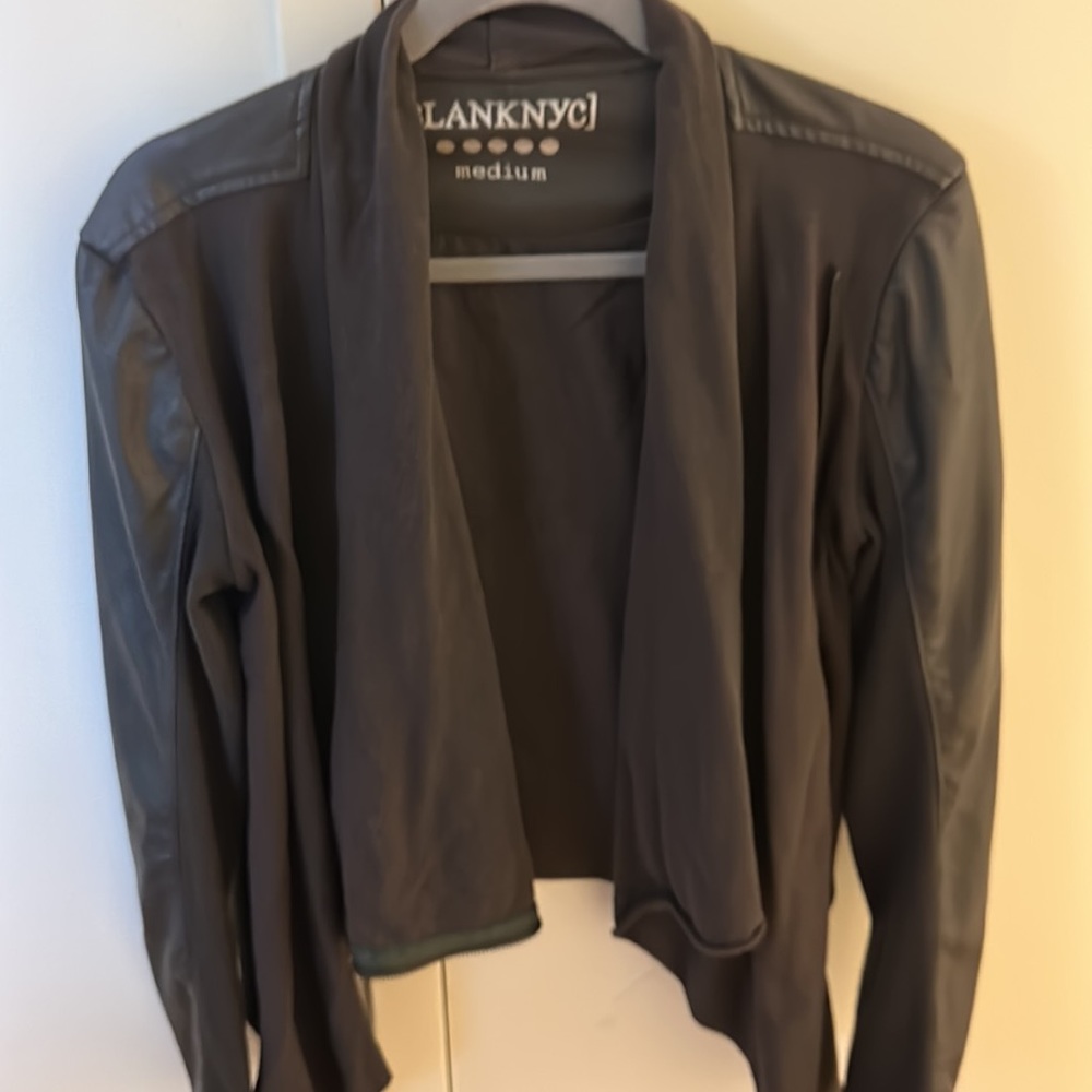 Mixed material BLANK jacket